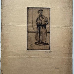 Lote anterior: Grabado "Personaje" de R. Bloom, Firmado