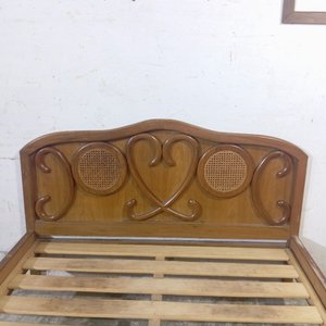 Cama de 2 Plazas con Respaldo Estilizado en Petiribí y Esterillas - imagen 3