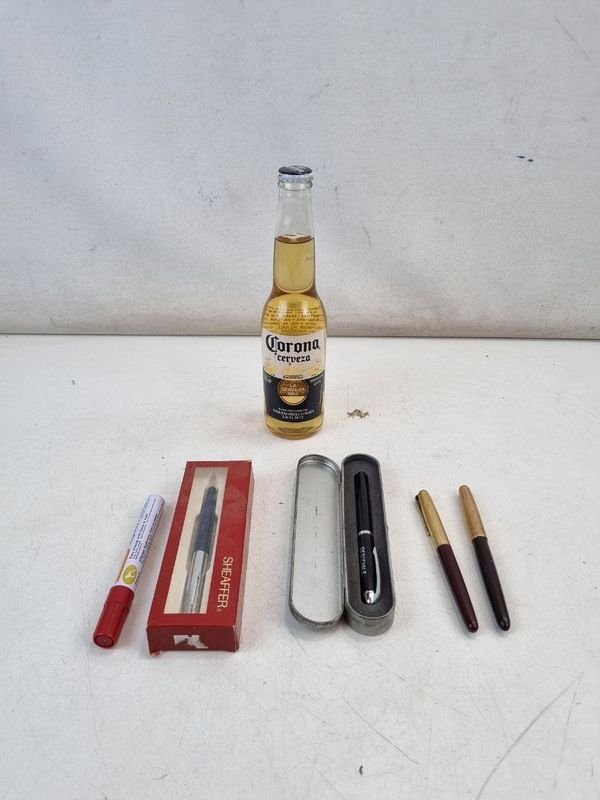 Conjunto de Plumas Fuente Antiguas y Rollerball: Sheaffer, Prochile y Más