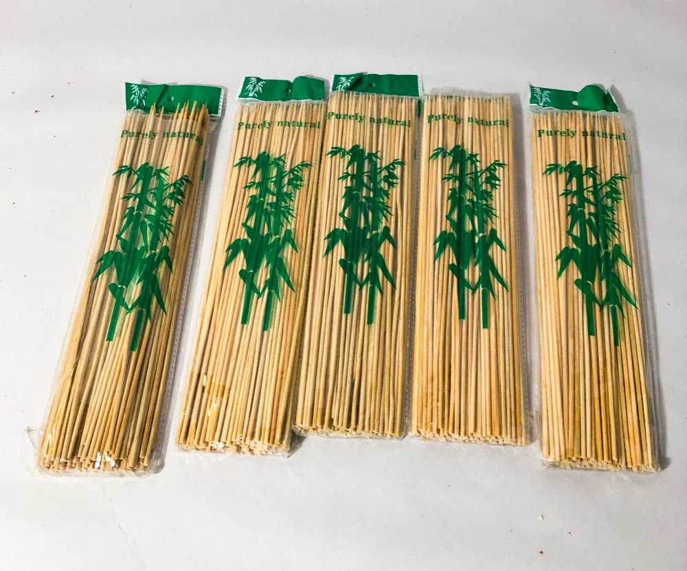Pack de 2160 Palitos para Brochette de Bambú Natural