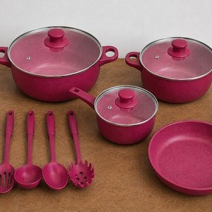 Lote anterior: Juego de Batería de Cocina Esmaltada Roja 7 Piezas con Tapas de Vidrio y Utensilios