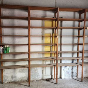 Estantería Grande de Madera Pino Blanco con 7 Niveles - imagen 5