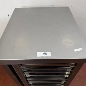 Carro de Bandejas de Acero Inoxidable para Cocina Industrial - imagen 4