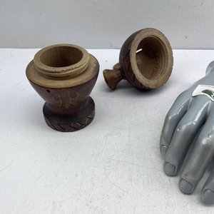 Alcancía de Madera Estilo Botijo con Grabados - imagen 6