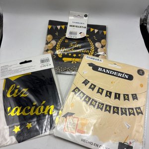 Artículos de Graduación: Banderín y Servilletas Nuevos - imagen 3