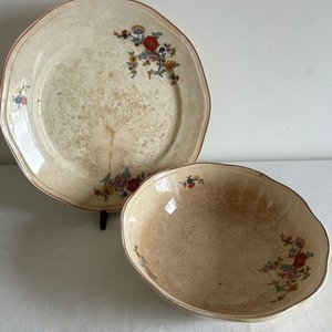 Fuente y Ensaladera de Loza Italiana Sellada - imagen 4