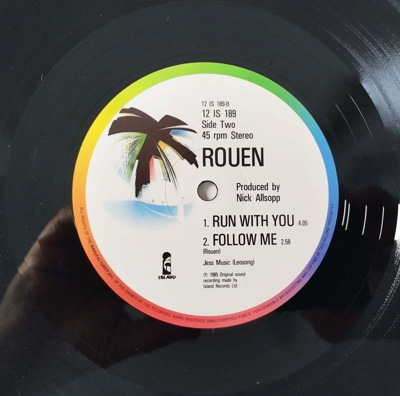 ROUEN: 'Vida Ordinaria' MAXI SINGLE 45 RPM Importado INGLATERRA, 1985 - imagen 4