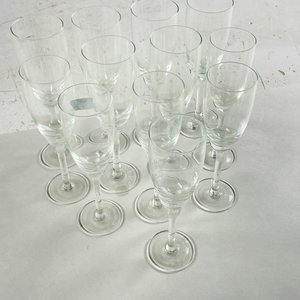Juego de 11 Copas Flauta de Cristal Transparente - imagen 3