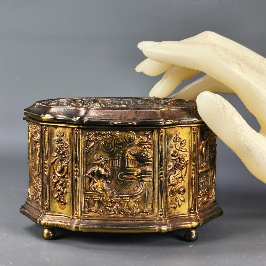 Caja Decorativa en Bronce de Jennings Bros - imagen 3