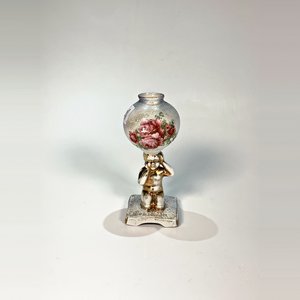 Mate Isabelino con Querubín Dorado y Decoración Floral - imagen 2