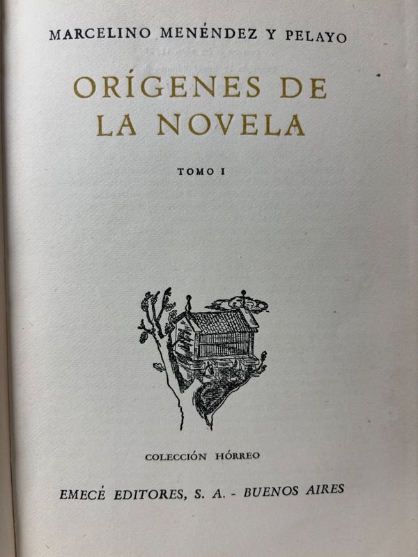 Libros de Orígenes de la Novela de Marcelino Menéndez y Pelayo - imagen 2