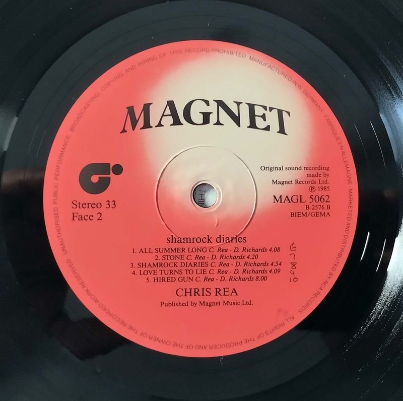 Álbum de Chris Rea: Shamrock Diaries, Importado de Inglaterra, 1985 - imagen 5