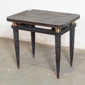 Lote siguiente: Mesa de Sala Americana con Terminaciones de Bronce