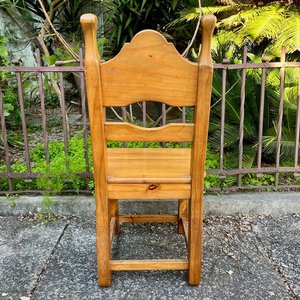 Juego de 4 Sillas Rústicas de Madera Maciza con Almohadones - imagen 7