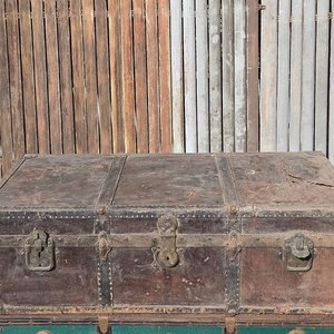 Lote de 3 baúles antiguos de viaje - imagen 17