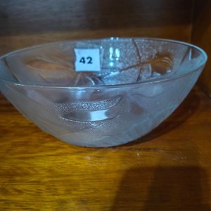 Ensaladera de Vidrio Transparente con Diseño Floral - imagen 2