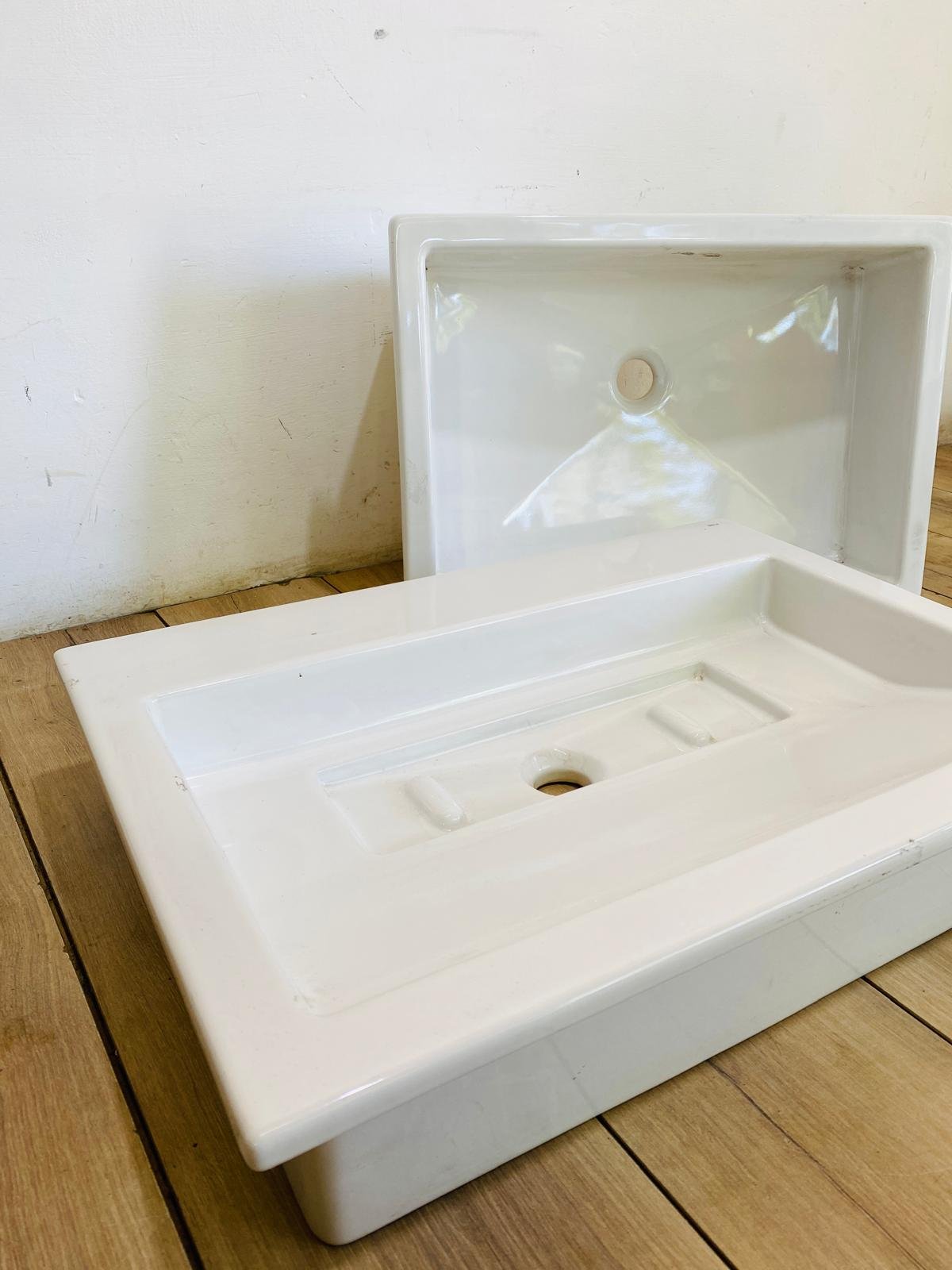 Item lote-x2-bachas-diferentes-color-blanco - Image 0