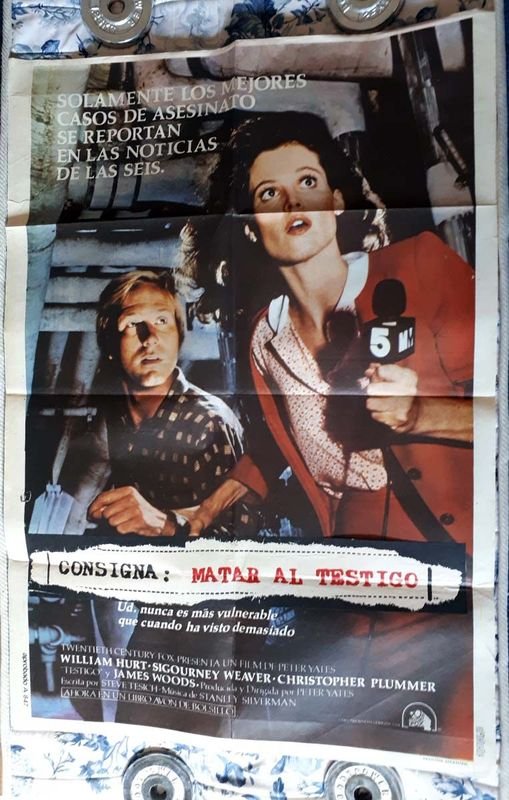 Poster Original "Consigna: Matar al Testigo" (Eyewitness) - William Hurt, 1981