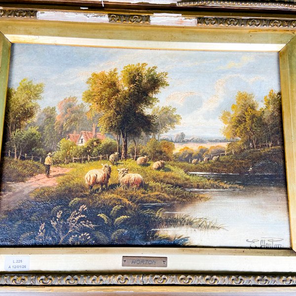 Pintura de paisaje firmada por Horton - imagen 2