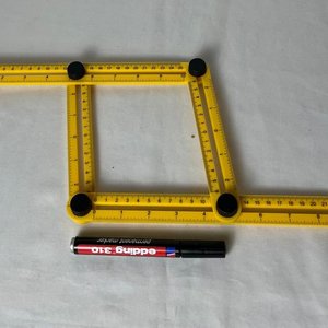 Regla Plegable Multiuso Amarilla para Ángulos - imagen 2