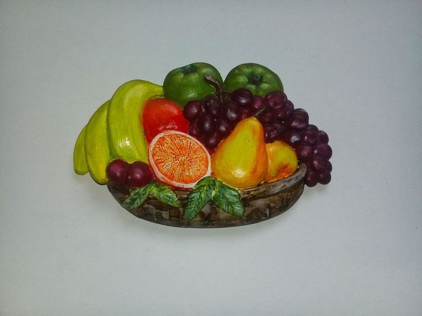 Adorno decoración de pared frutal de yeso - imagen 2
