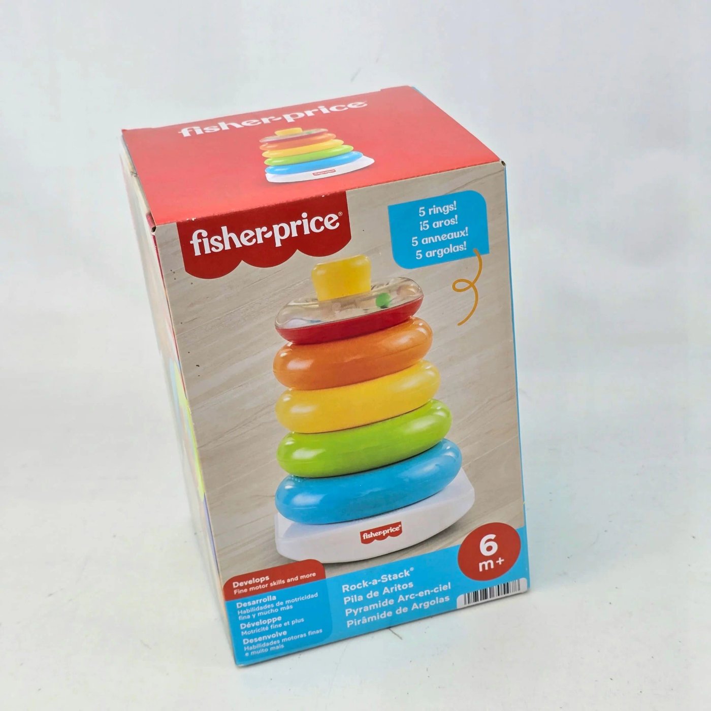 Juguetes Fisher-Price Rock-a-Stack para niños - imagen 3