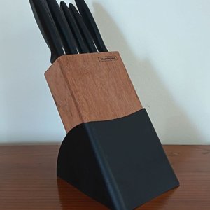Juego de 5 Cuchillos de Cocina Tramontina con Soporte de Madera - imagen 6