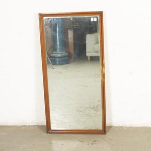 Espejo Biselado con Marco de Madera - Manchas en Azogue y Lustre - imagen 1