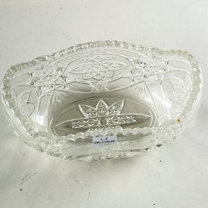 Centro de Mesa Ovalado de Cristal Tallado - imagen 2