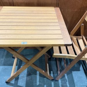 Juego de Mesa y Silla Plegables de Madera - imagen 5
