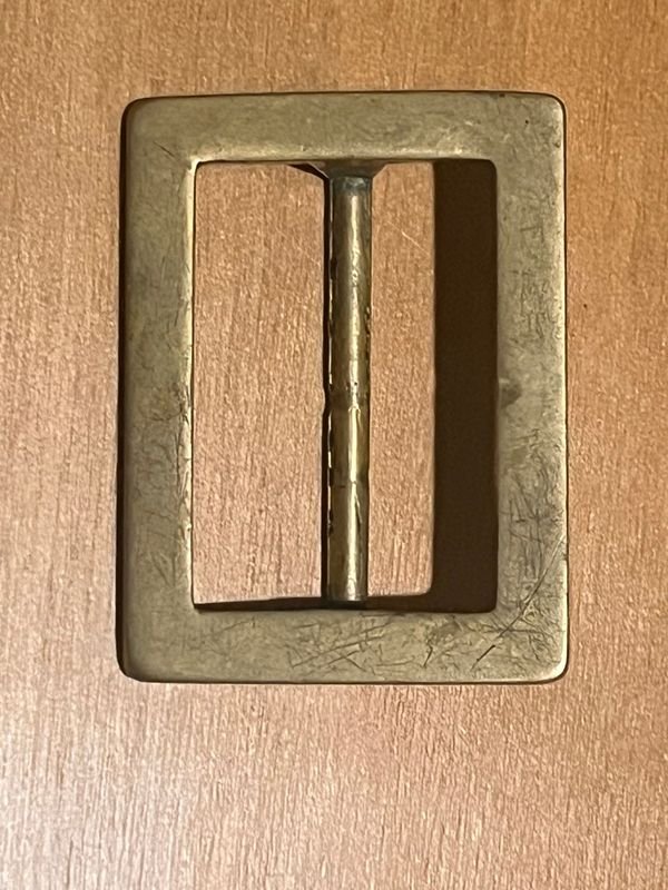 Hebilla Rectangular de Bronce Antigua
