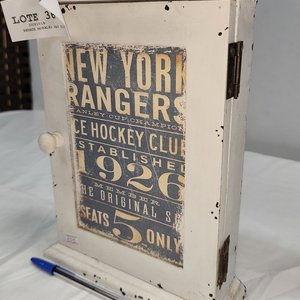 Porta Llaves Vintage Madera New York Rangers 1926 - imagen 4