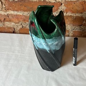 Jarrón de Cerámica Moderno con Degradado Verde y Azul - imagen 3