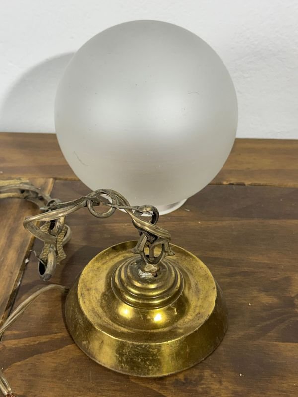 Colgante circular en bronce con cadena larga - imagen 4