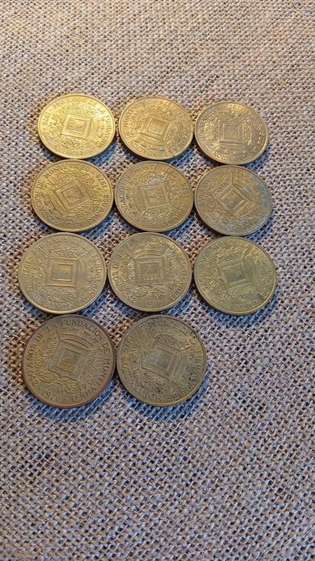 11 Monedas Conmemorativas Uruguayas Zabala