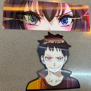 Pack de Stickers Anime: Ojos y Personaje con Diseño Vibrante - imagen 1