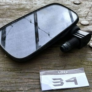 Farol de Moto Cromado y Espejo Retrovisor Negro - imagen 6