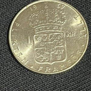 Lote siguiente: Moneda Sueca 1 Corona de Plata 1967