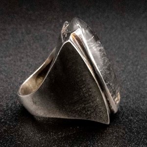 Anillo de Plata 950 con Cuarzo Turmalina Negra - imagen 2