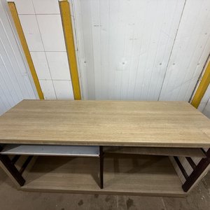 Mostrador Mueble Madera Clara con Estantes y Tapa Desmontable - imagen 7