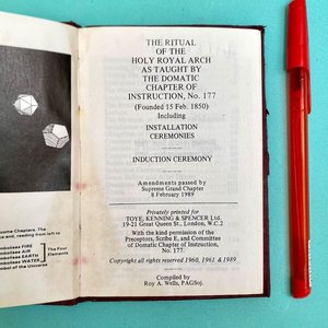 Libro Masónico "The Ritual of the Holy Royal Arch" - Edición 1989 - imagen 3