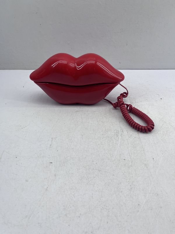 Teléfono Fijo Diseño Labios Rojos Vintage - imagen 1