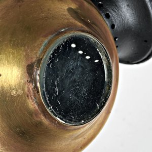 Farol Antiguo de Metal y Bronce con Vidrios - imagen 5