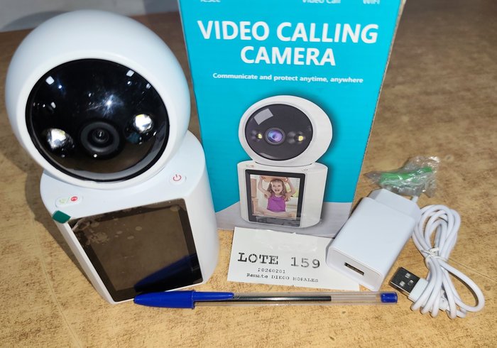 Cámara de seguridad giratoria con pantalla para video llamada, doble audio y Full HD - imagen 4