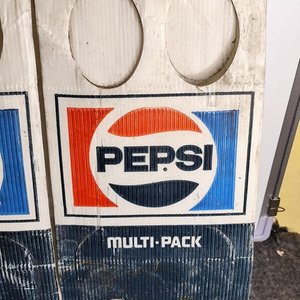 Dos Publicidades Antiguas Pepsi Multi-Pack de Cartón - imagen 4