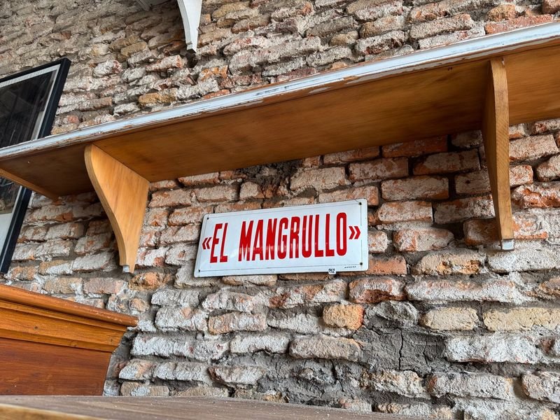 Chapa Esmaltada "El Mangrullo" - Signo de Madera con Letras - imagen 4