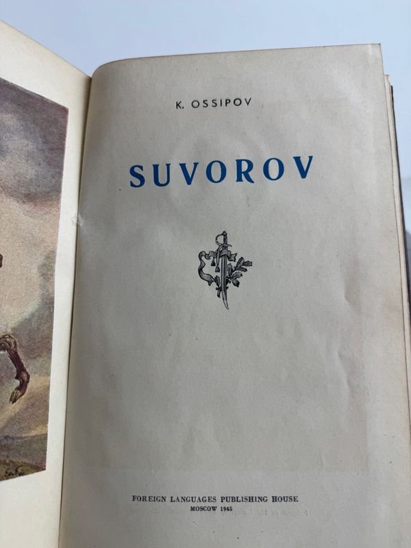 Libro de Historia: Suvórov por K. Ossípov, Editorial de Lenguas Extranjeras, Moscú, 1945 - imagen 4