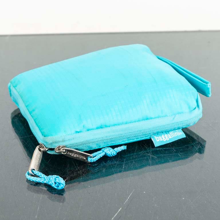 Bolso Plegable Turquesa Bagalini