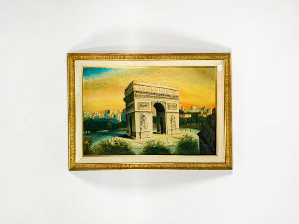 Lote anterior: Pintura óleo sobre tela, Arco del Triunfo