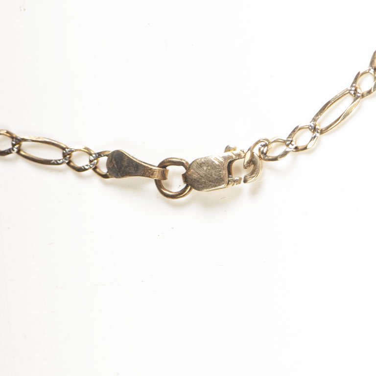 Pulsera de Oro 18k con Cadena y Pendiente - imagen 2